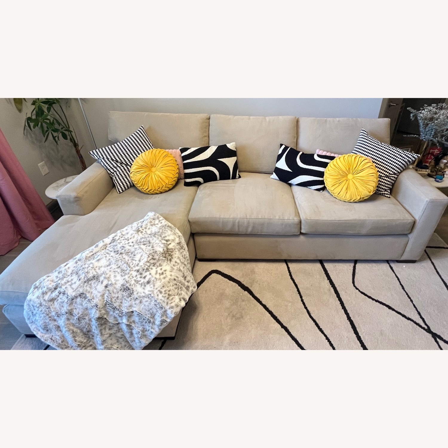 Crate & Barrel Axis Sleeper Sectional Chaise - image-13