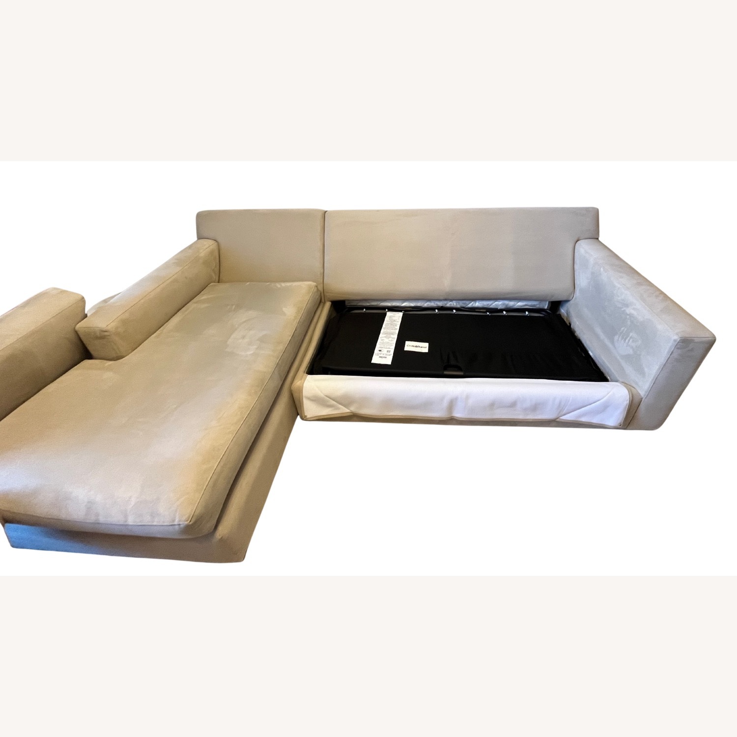Crate & Barrel Axis Sleeper Sectional Chaise - image-8