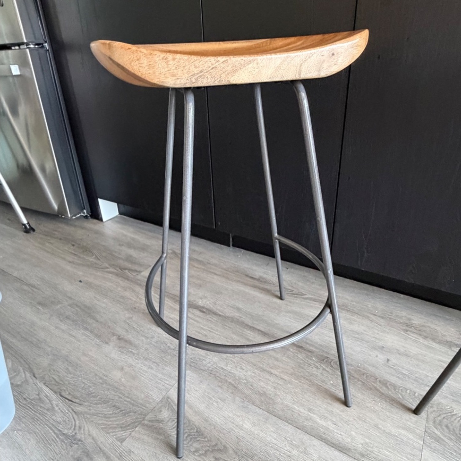 West Elm Alden Natural Wood Stools - image-2