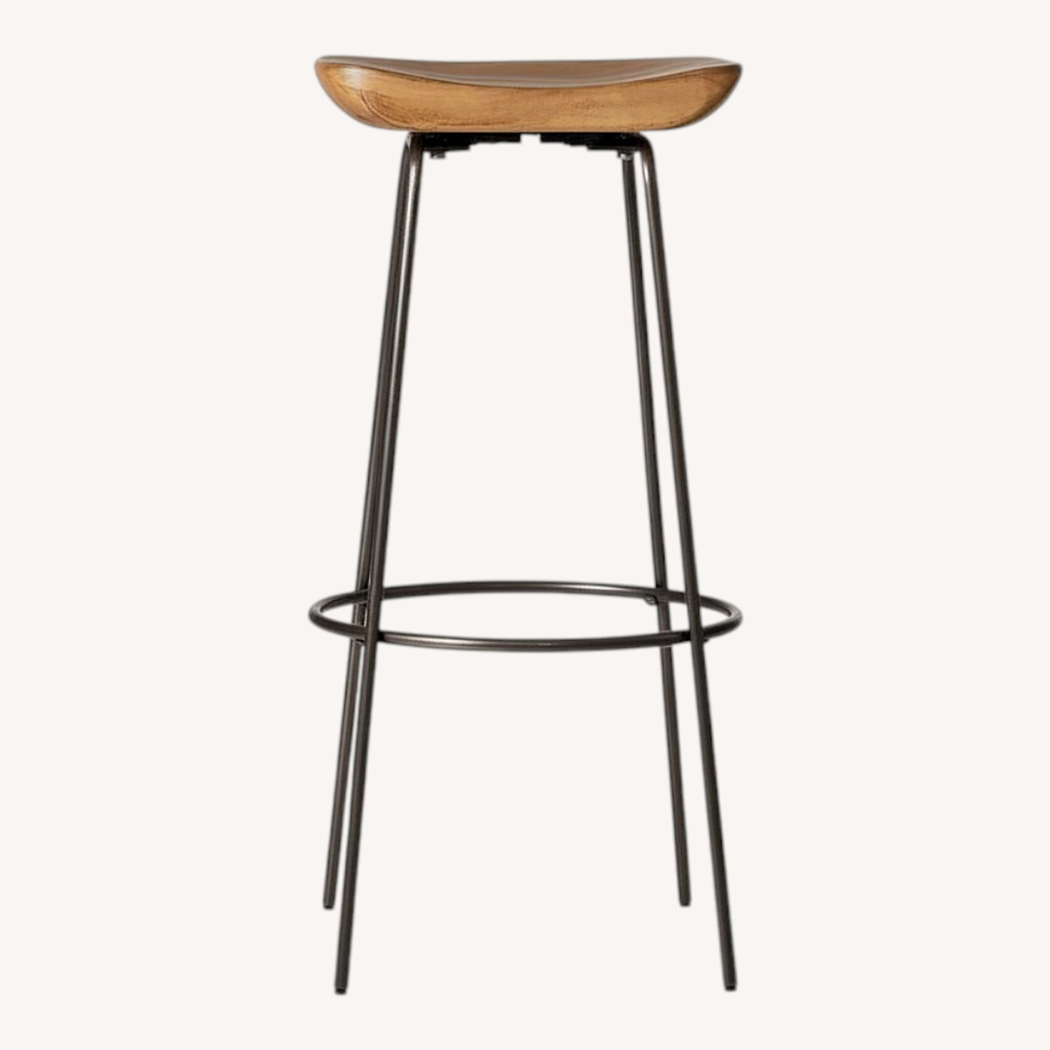 West Elm Alden Natural Wood Stools - image-0