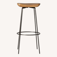 West Elm Alden Natural Wood Stools