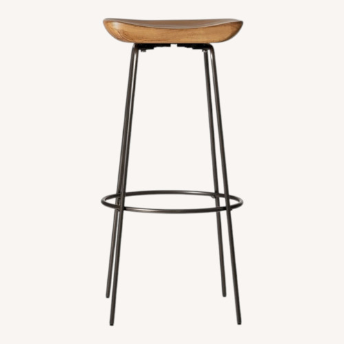 Used West Elm Alden Natural Wood Stools for sale on AptDeco