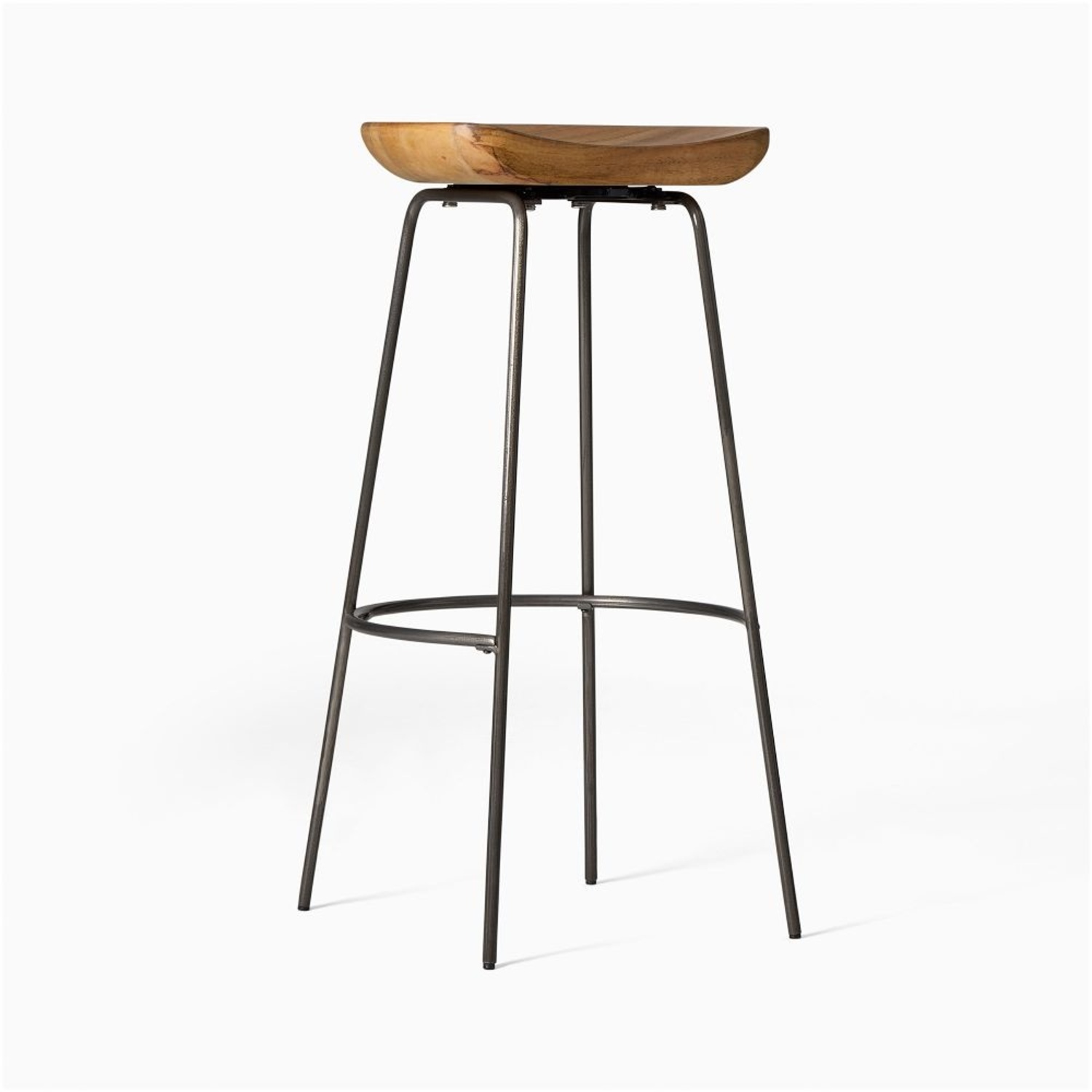 West Elm Alden Natural Wood Stools - image-4