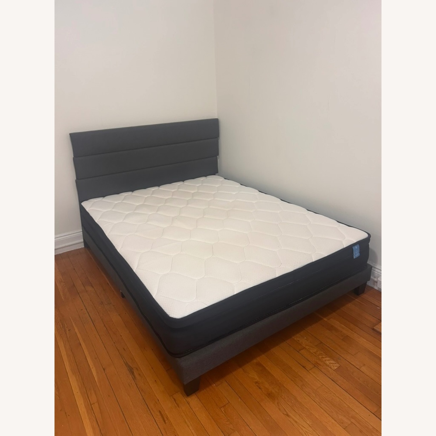 Bed Bath & Beyond Black Fabric Queen Bed - image-3