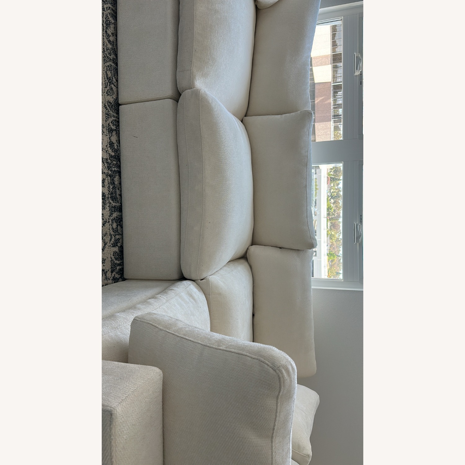 Ciello White Fabric 3+ Piece Sectional - image-4