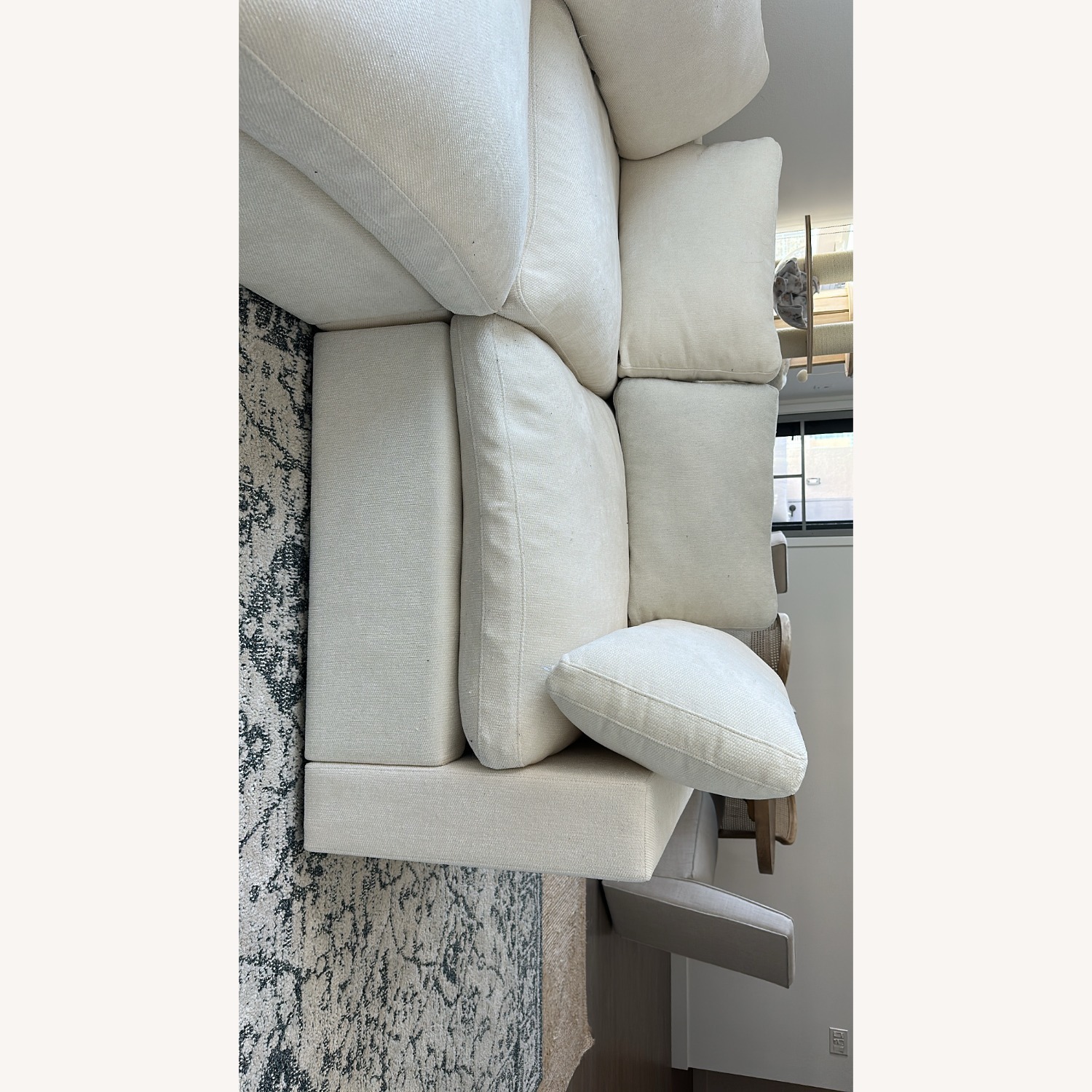 Ciello White Fabric 3+ Piece Sectional - image-5