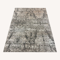 Light Gray Wool Area Rug 9' x 12'