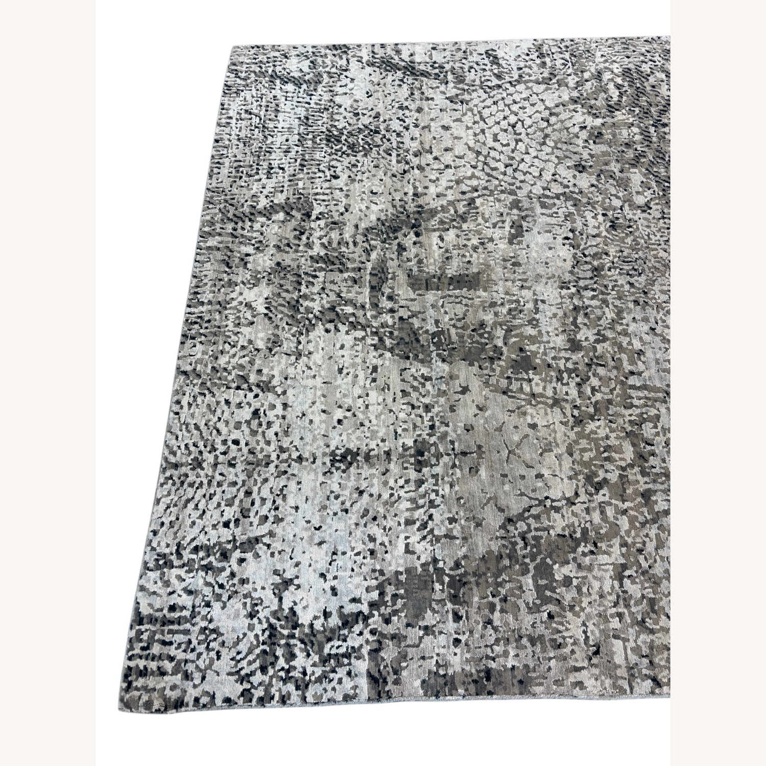 Light Gray Wool Area Rug 9' x 12' - image-5