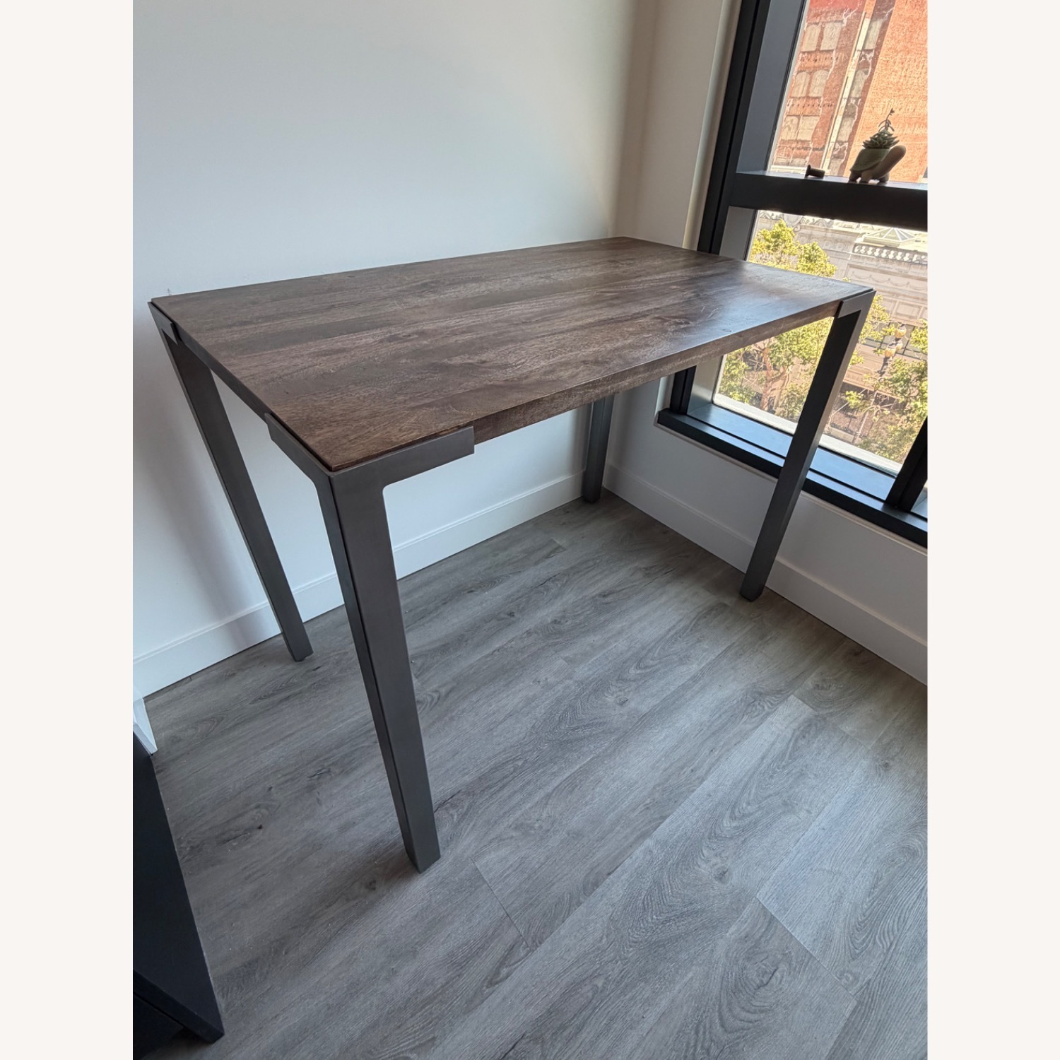 CB2 Dark Brown Wood Kitchen Island - image-2
