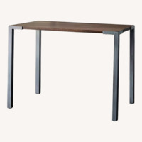 CB2 Dark Brown Wood Kitchen Island