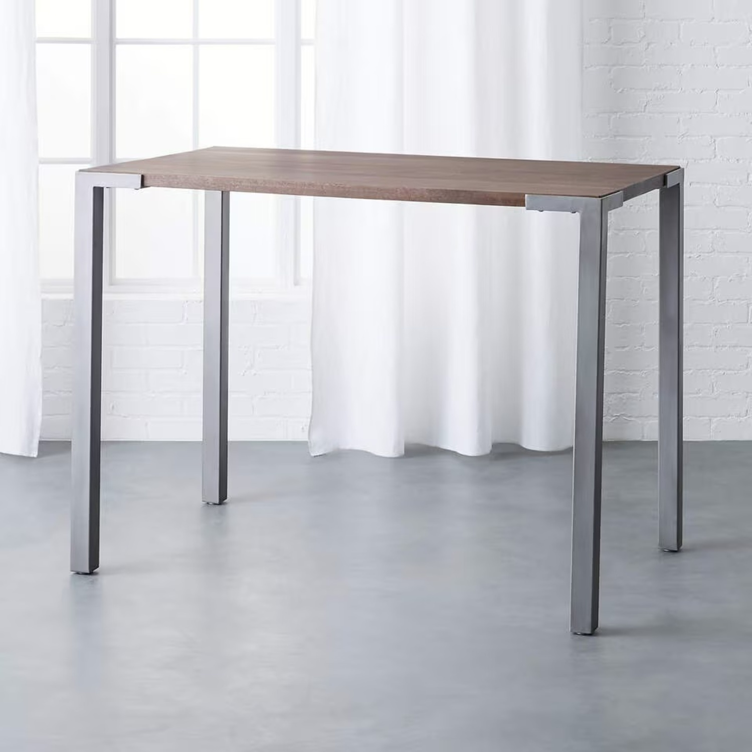 CB2 Dark Brown Wood Kitchen Island - image-4