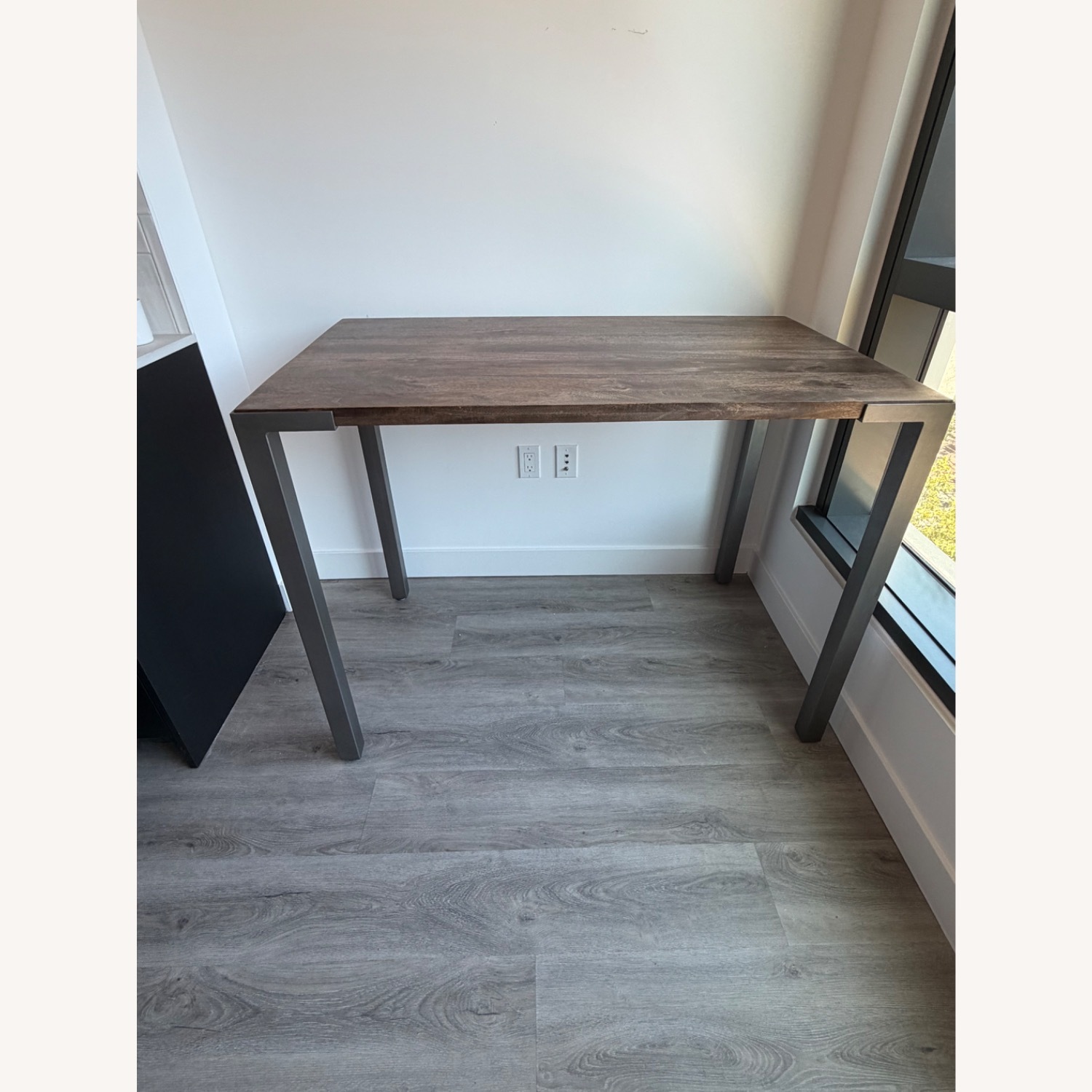 CB2 Dark Brown Wood Kitchen Island - image-1