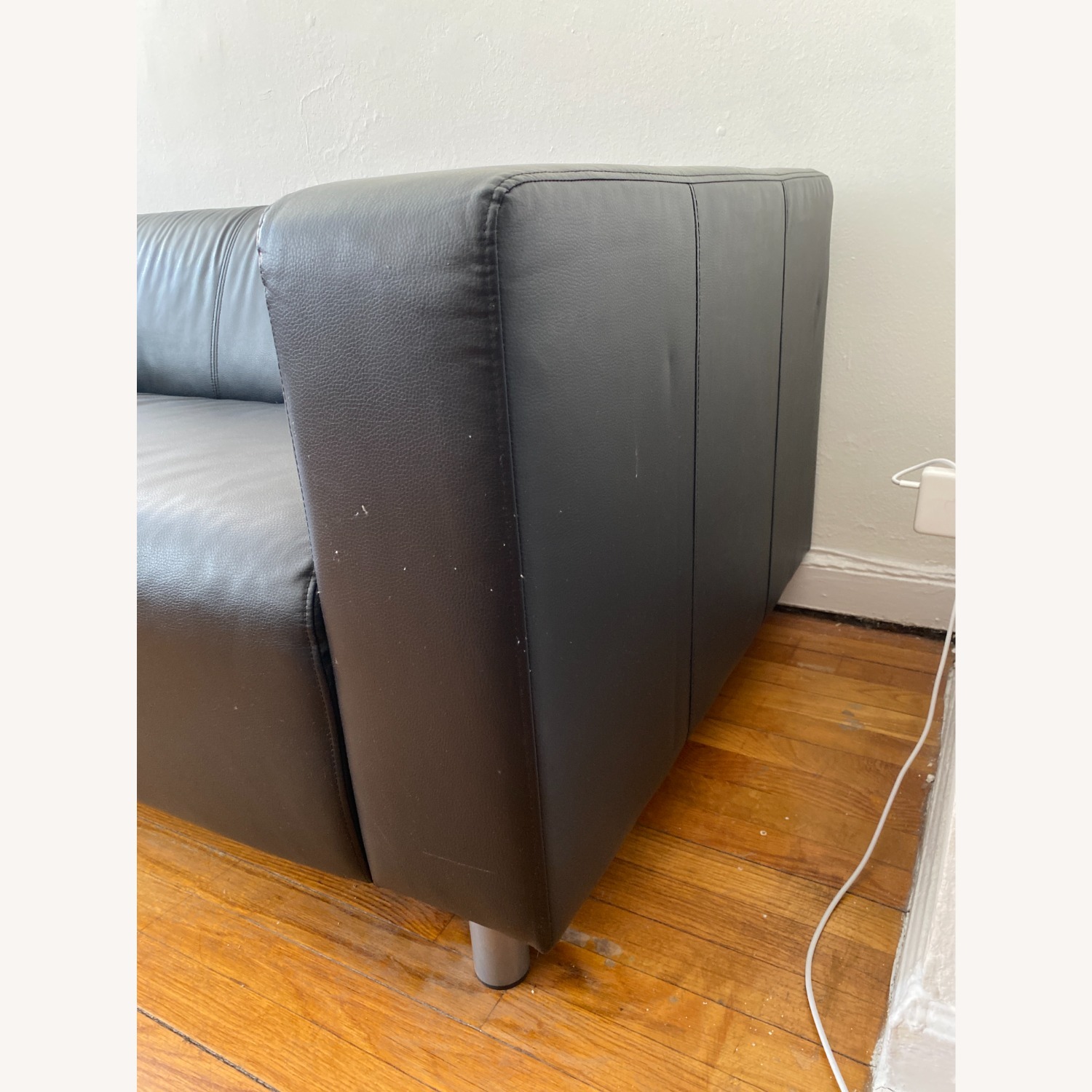 IKEA Black Loveseat - image-2