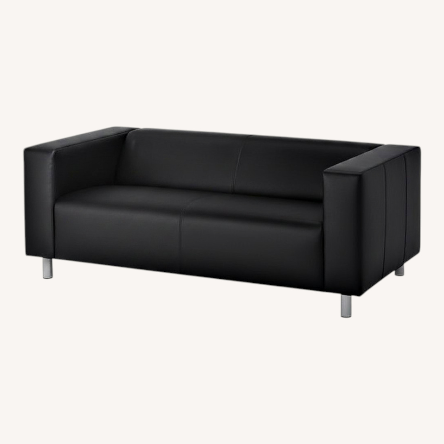 IKEA Black Loveseat - image-0