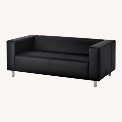 Used IKEA Black Loveseat for sale on AptDeco
