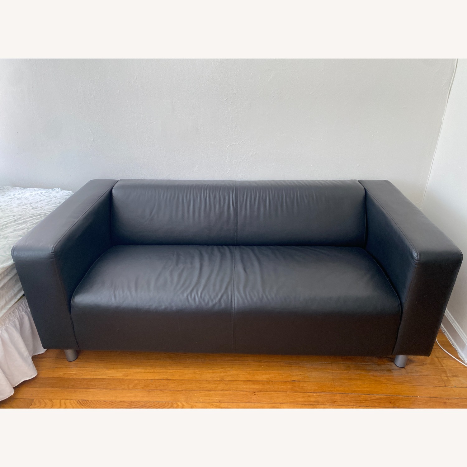 IKEA Black Loveseat - image-1