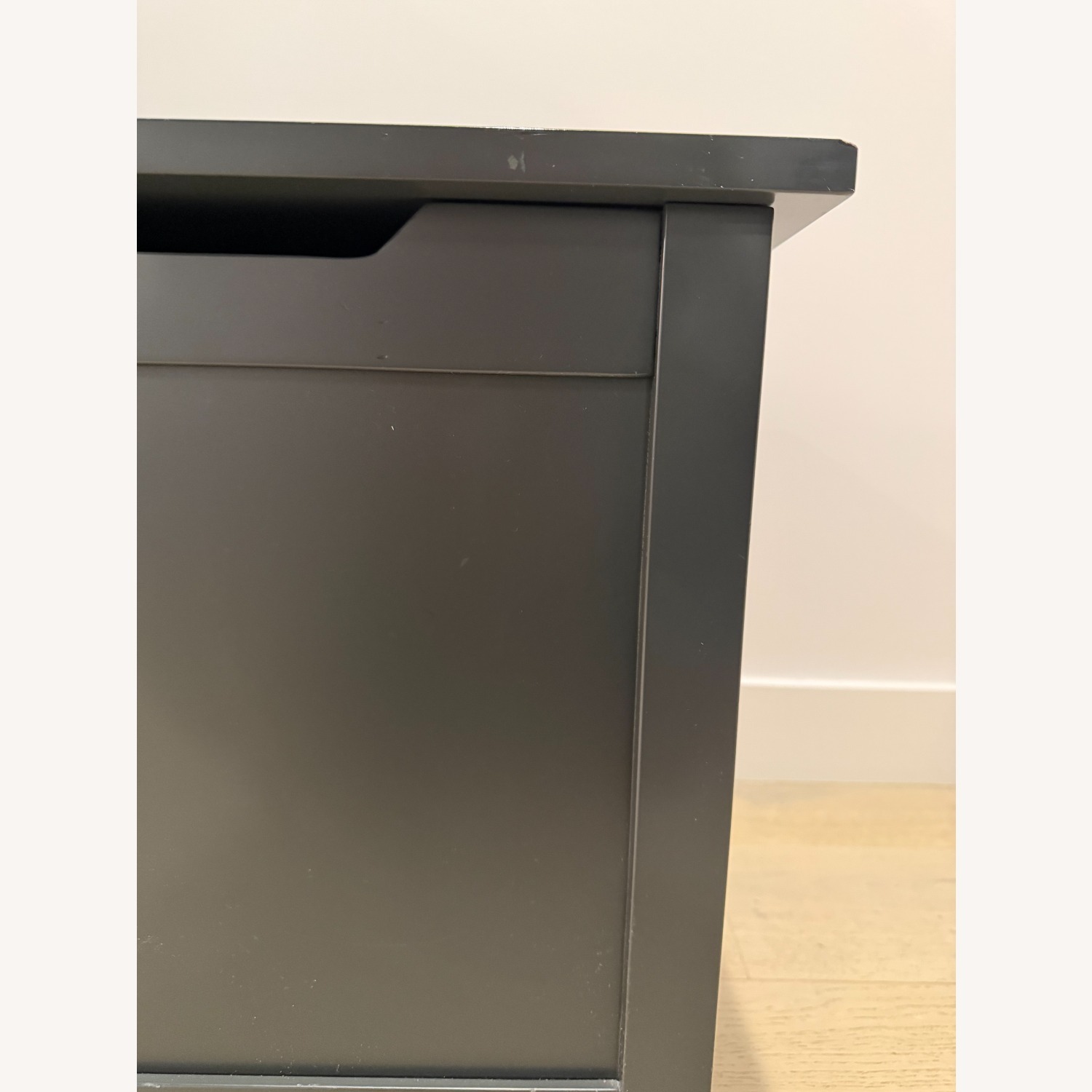 Crate & Kids Batten Dark Gray Wood Chest - image-5