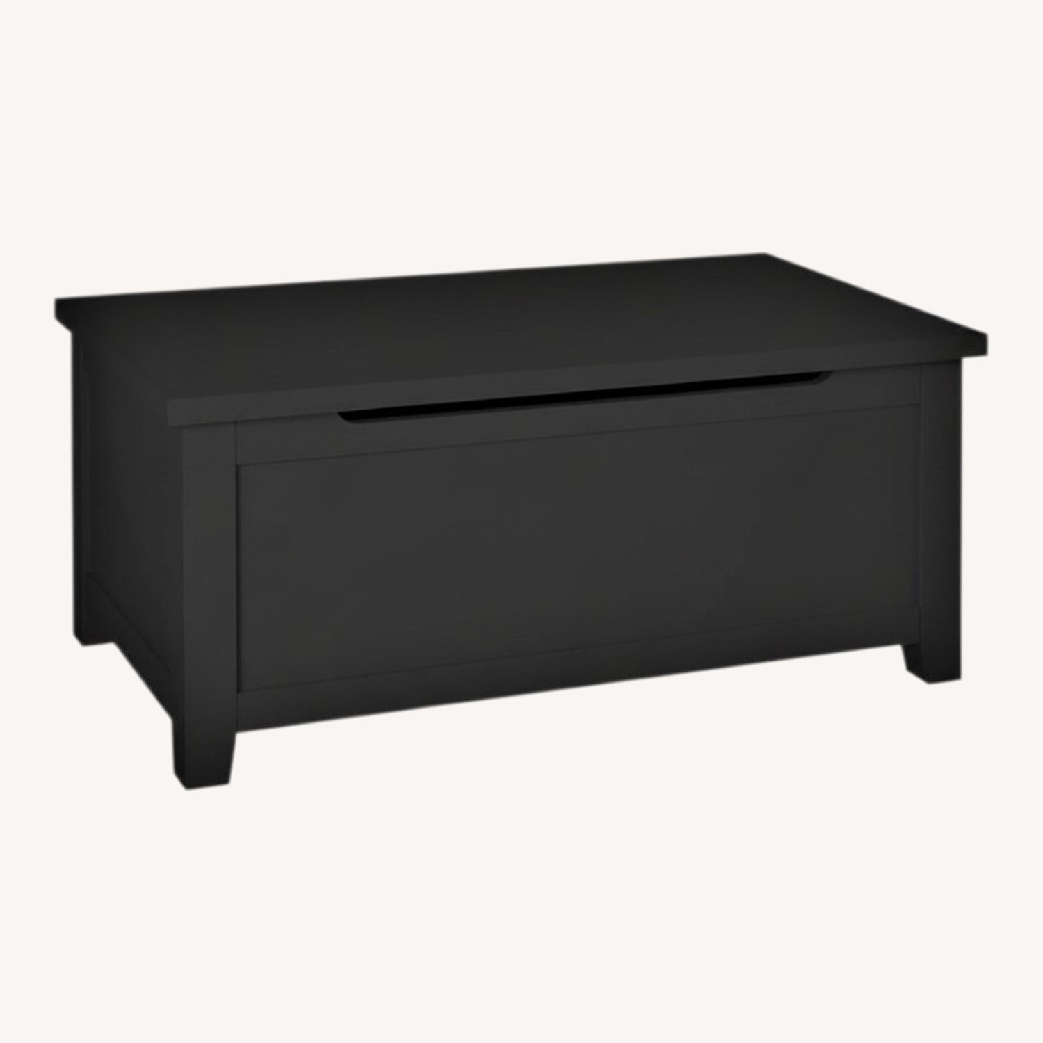 Crate & Kids Batten Dark Gray Wood Chest - image-0