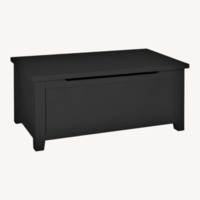 Crate & Kids Batten Dark Gray Wood Chest