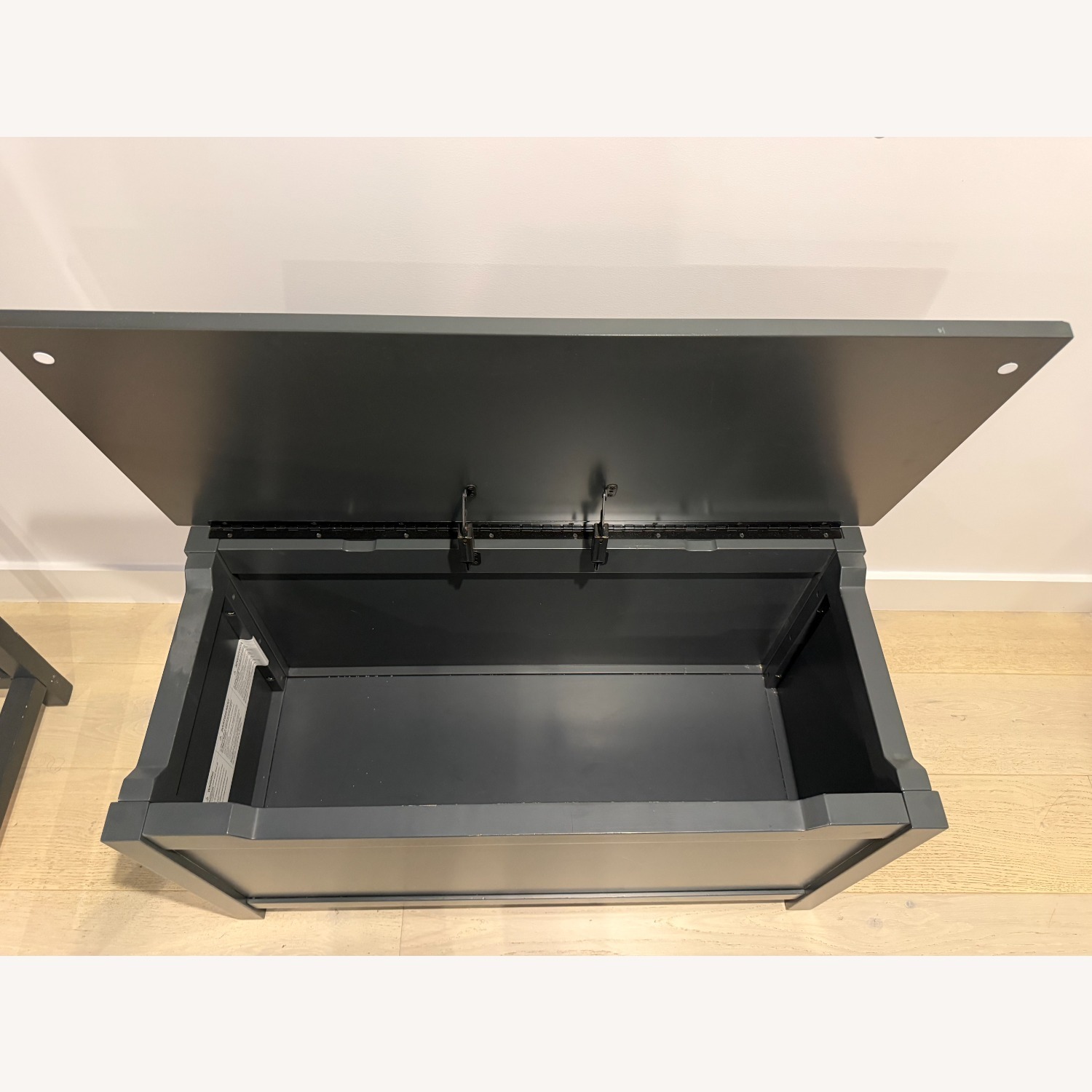 Crate & Kids Batten Dark Gray Wood Chest - image-7