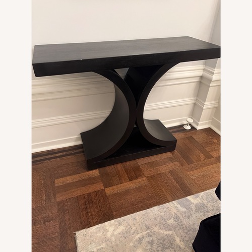 Used Mid-century Modern Black Console Table for sale on AptDeco