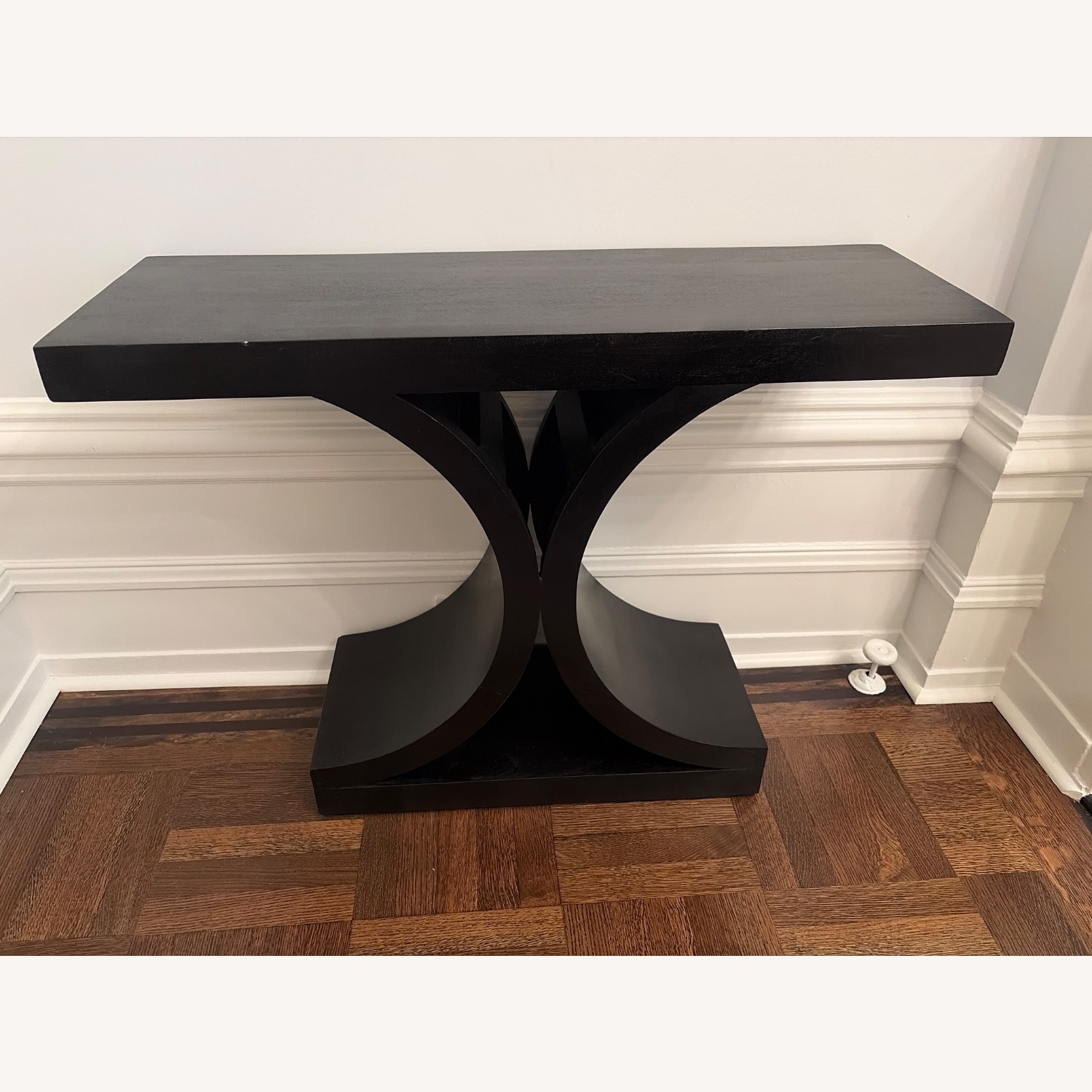 Mid-century Modern Black Console Table - image-2