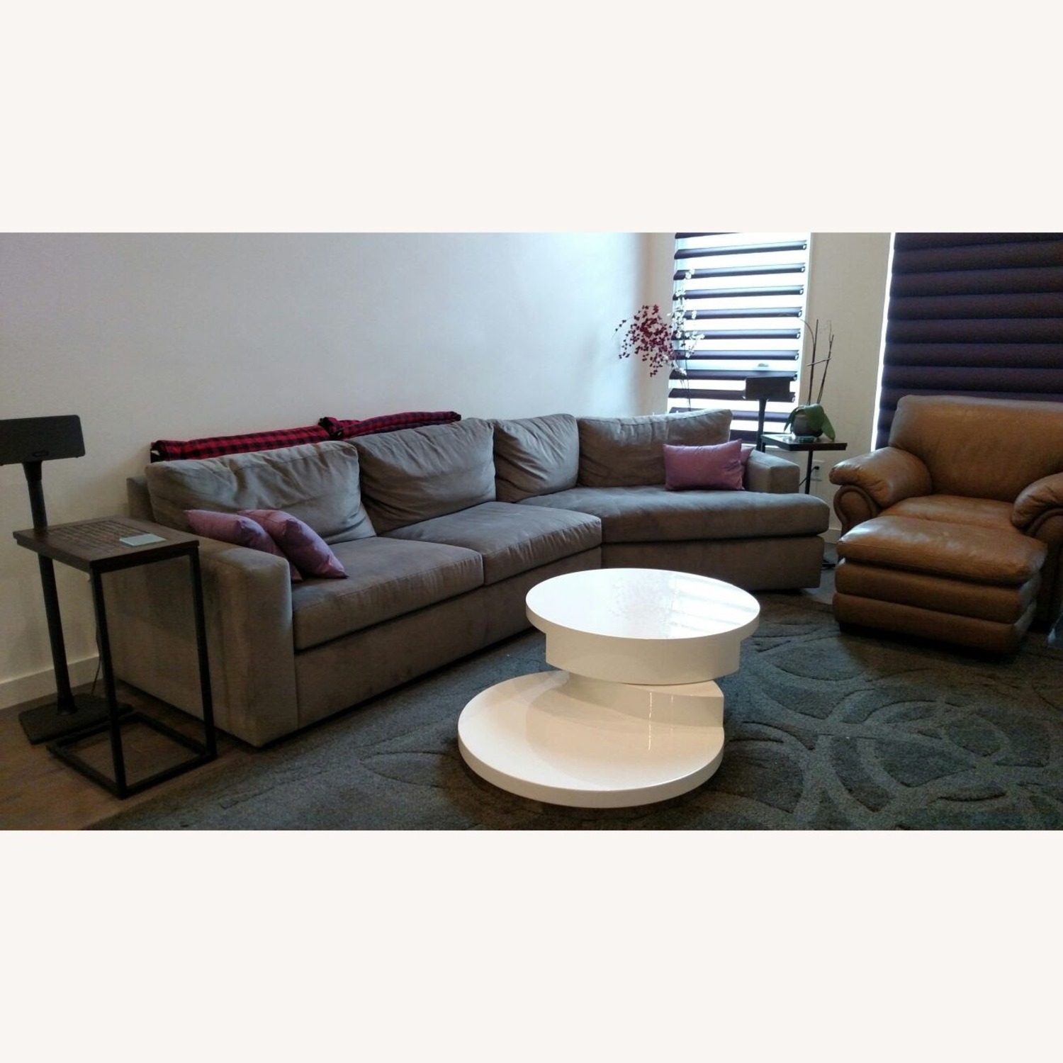 Room & Board Light Gray Fabric 2 Piece Sectional - image-1