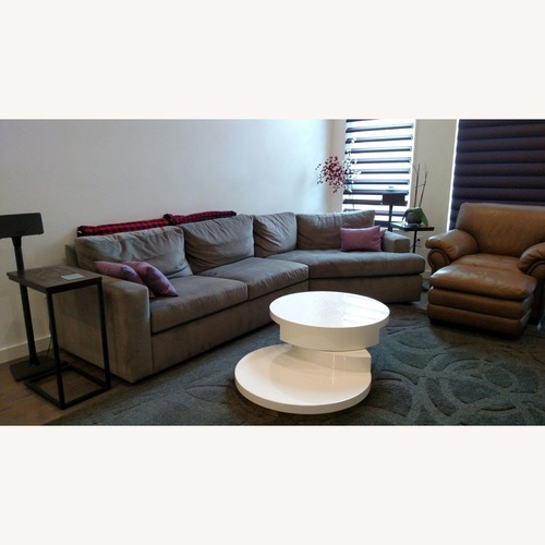 Used Room & Board Light Gray Fabric 2 Piece Sectional for sale on AptDeco