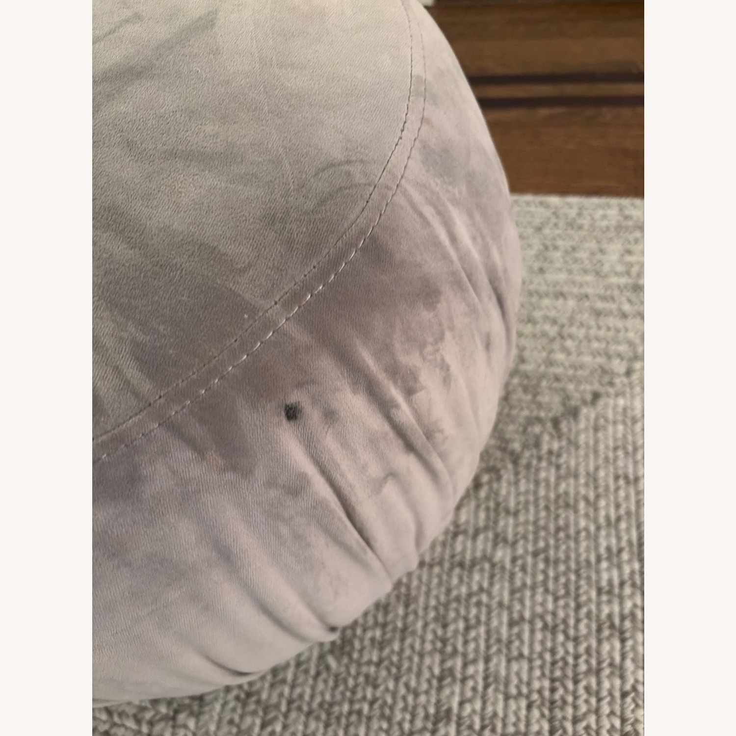 Light Gray Ottoman - image-5