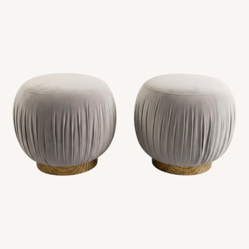 Used Light Gray Ottoman for sale on AptDeco