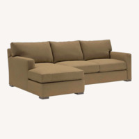 Crate & Barrel Sectional with Chaise and Ottoman