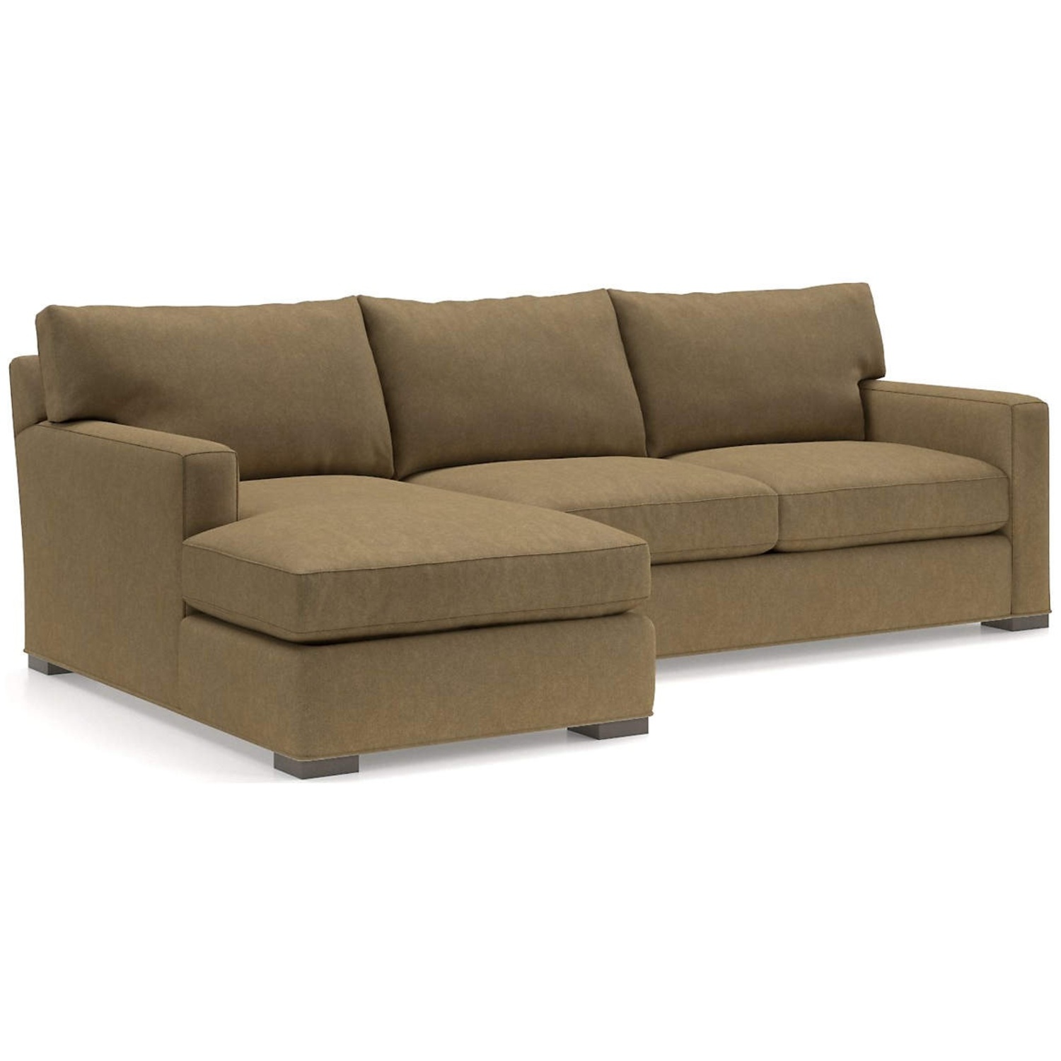 Crate & Barrel Sectional with Chaise and Ottoman - image-4