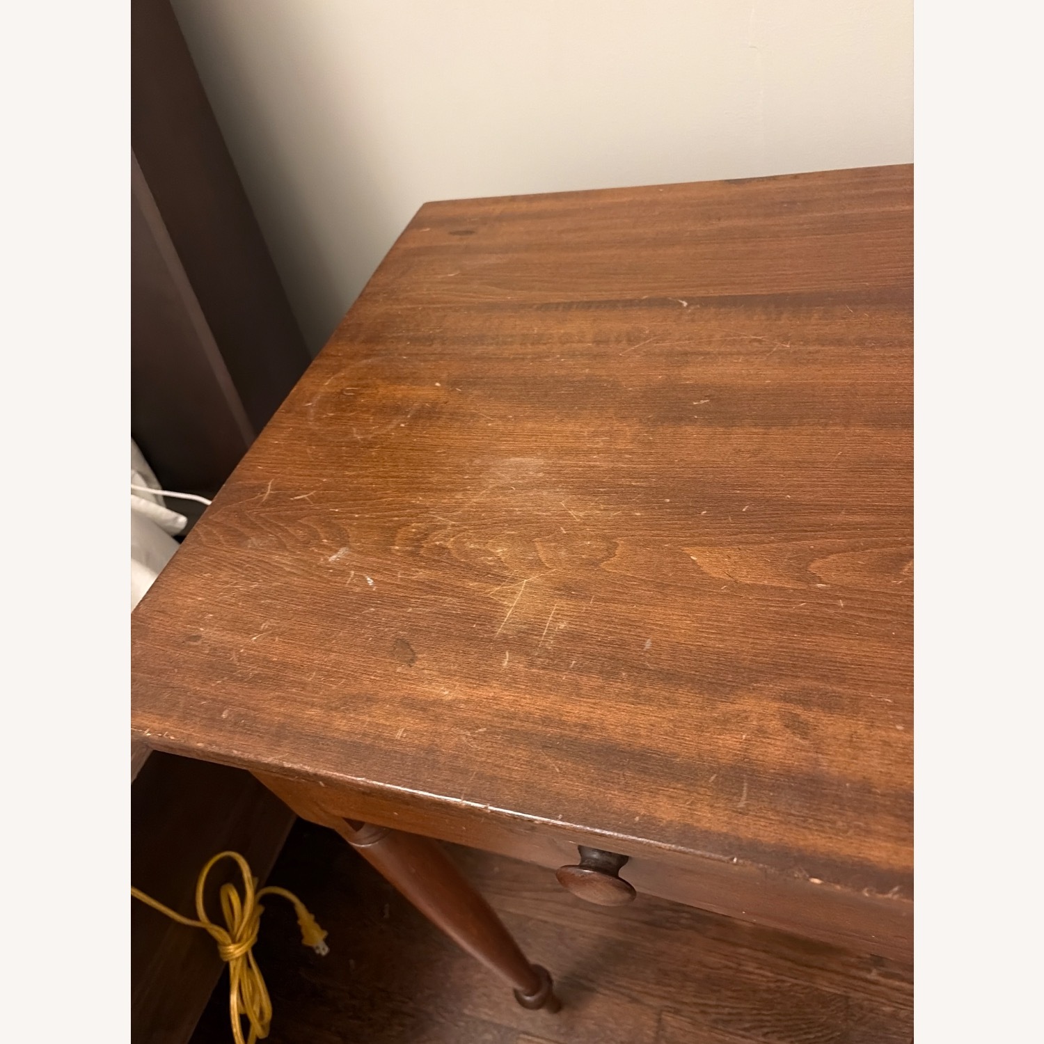 Vintage/Antique Natural Nightstand - image-4
