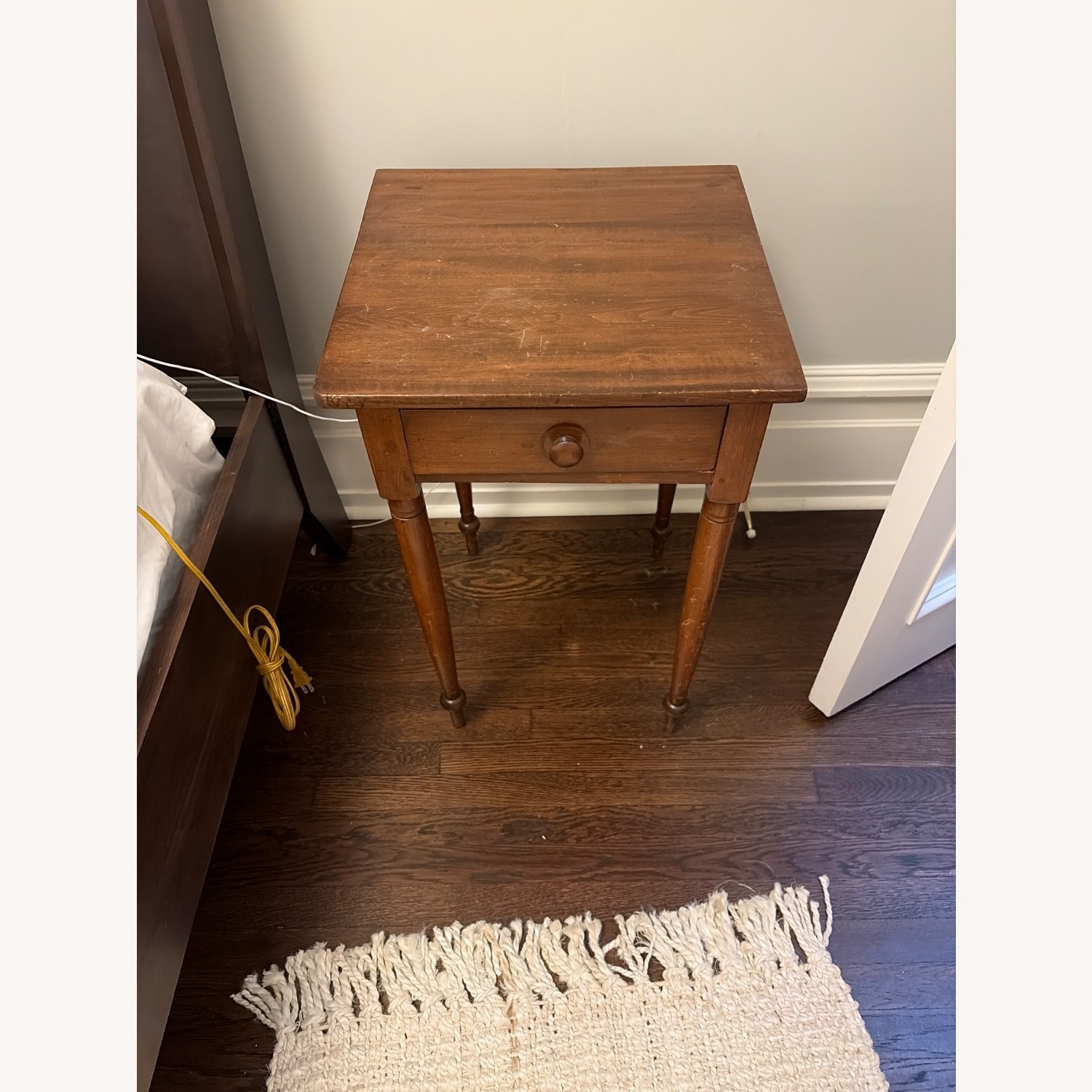 Vintage/Antique Natural Nightstand - image-2