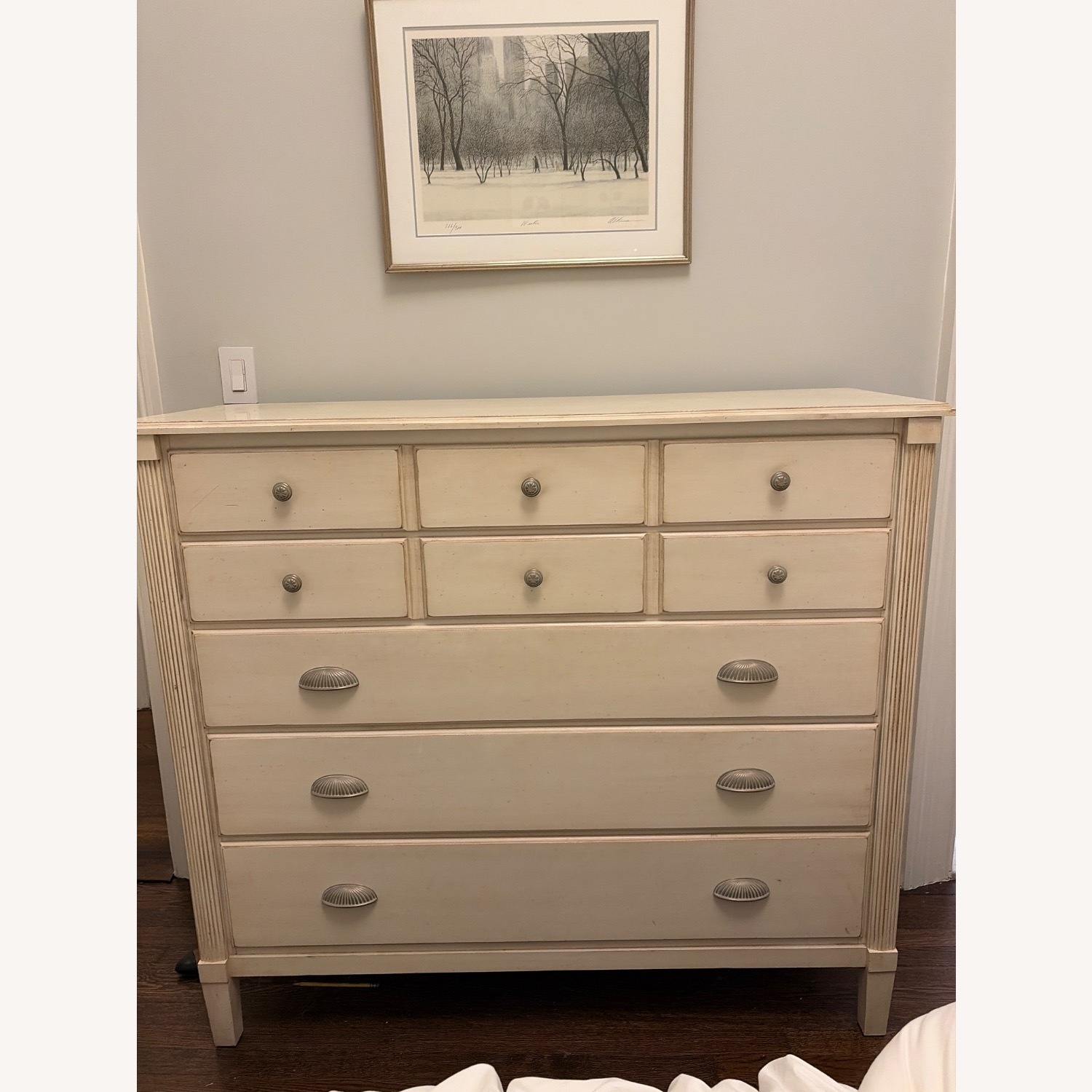 Ethan Allen Off-White Dresser - image-1