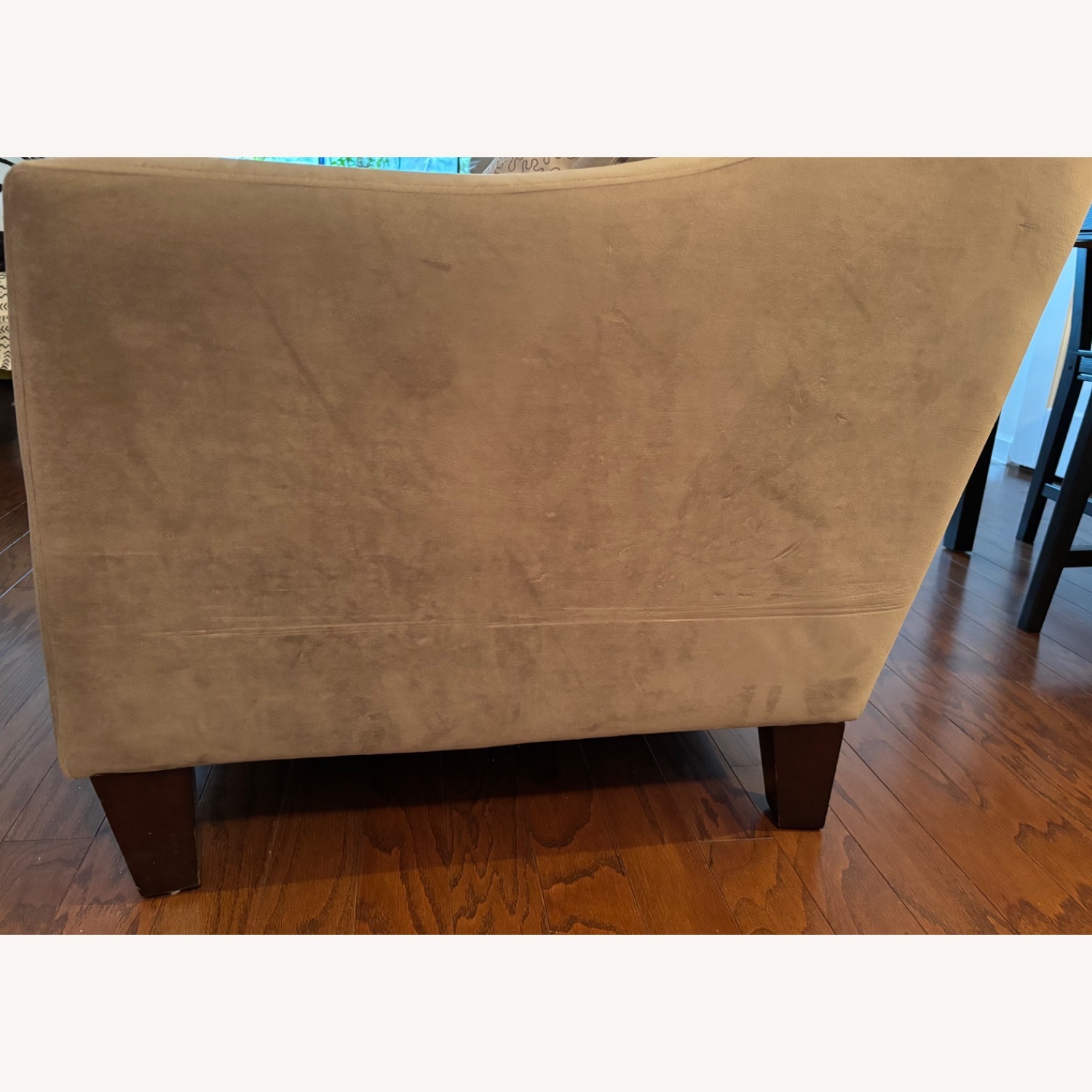 Max Home Light Gray Velvet 3+ Seater Sofa - image-4