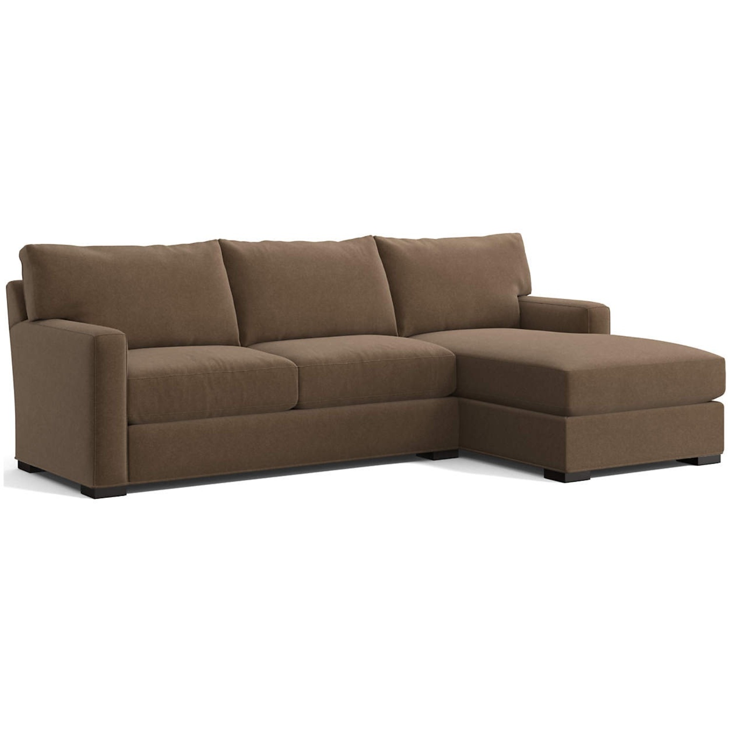 Crate & Barrel Axis Light Brown 2 Piece Sectional - image-4