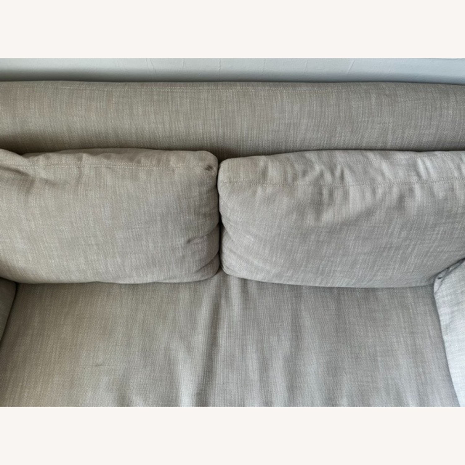Restoration Hardware Belgian Slop Arm Sofa in Performance Linen - image-5