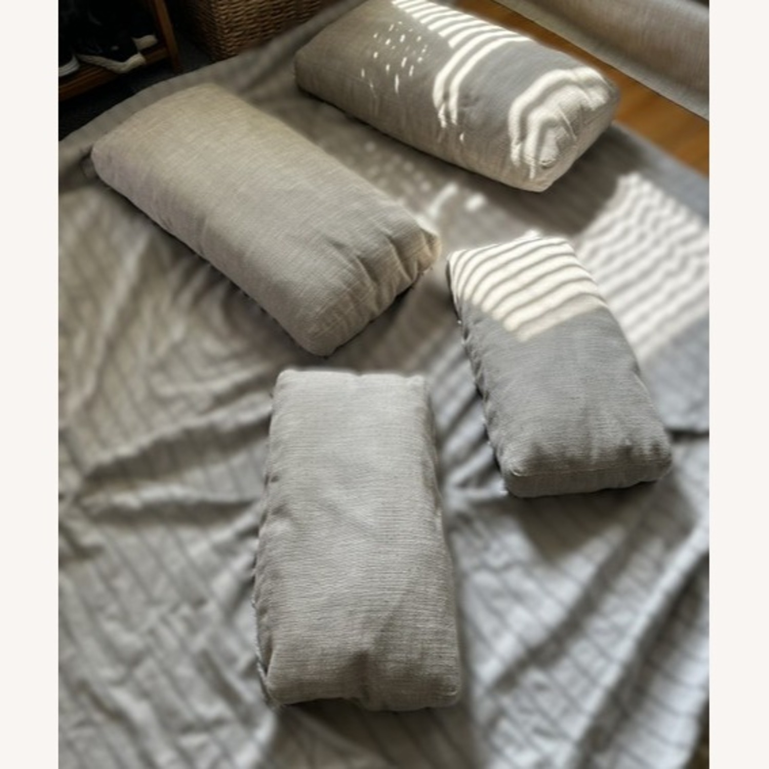 Restoration Hardware Belgian Slop Arm Sofa in Performance Linen - image-6