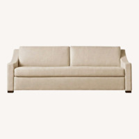 Restoration Hardware Belgian Slop Arm Sofa in Performance Linen