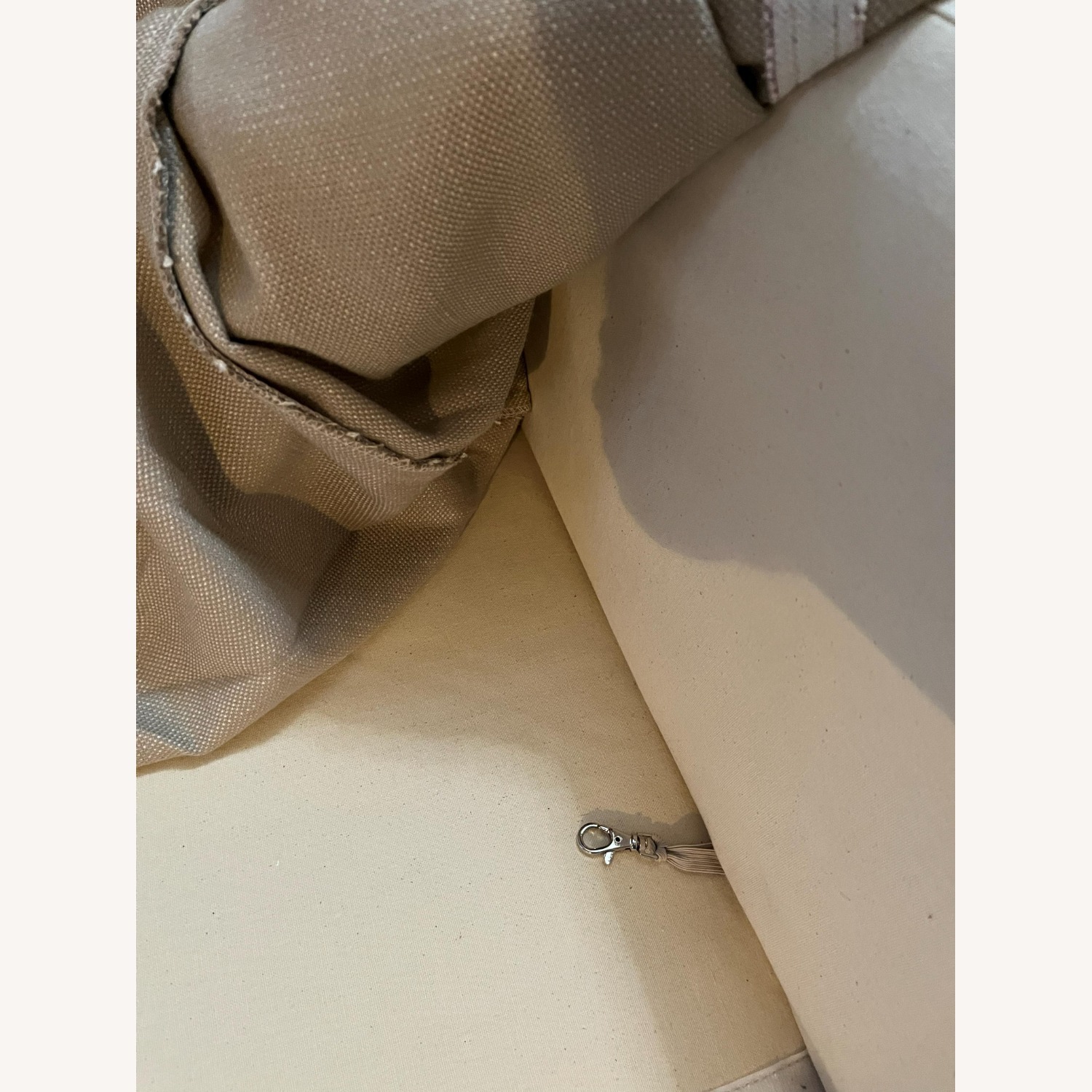 Restoration Hardware Belgian Slop Arm Sofa in Performance Linen - image-7