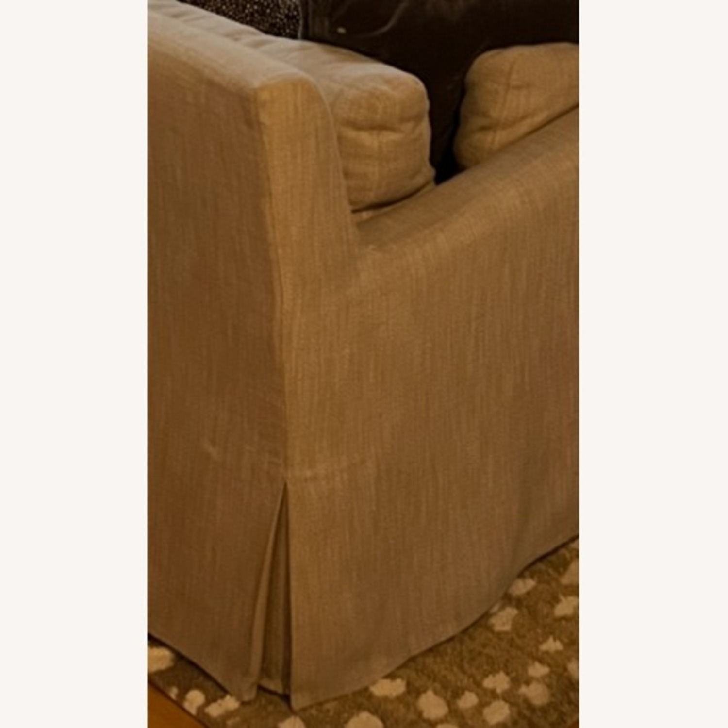 Restoration Hardware Belgian Slop Arm Sofa in Performance Linen - image-9