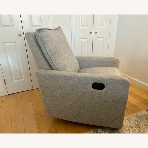 Used Pottery Barn Paxton Light Gray Recliner for sale on AptDeco