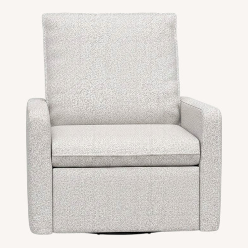 Used Pottery Barn Paxton Light Gray Recliner for sale on AptDeco