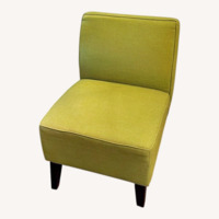 Vibrant Green Fabric Accent Chair