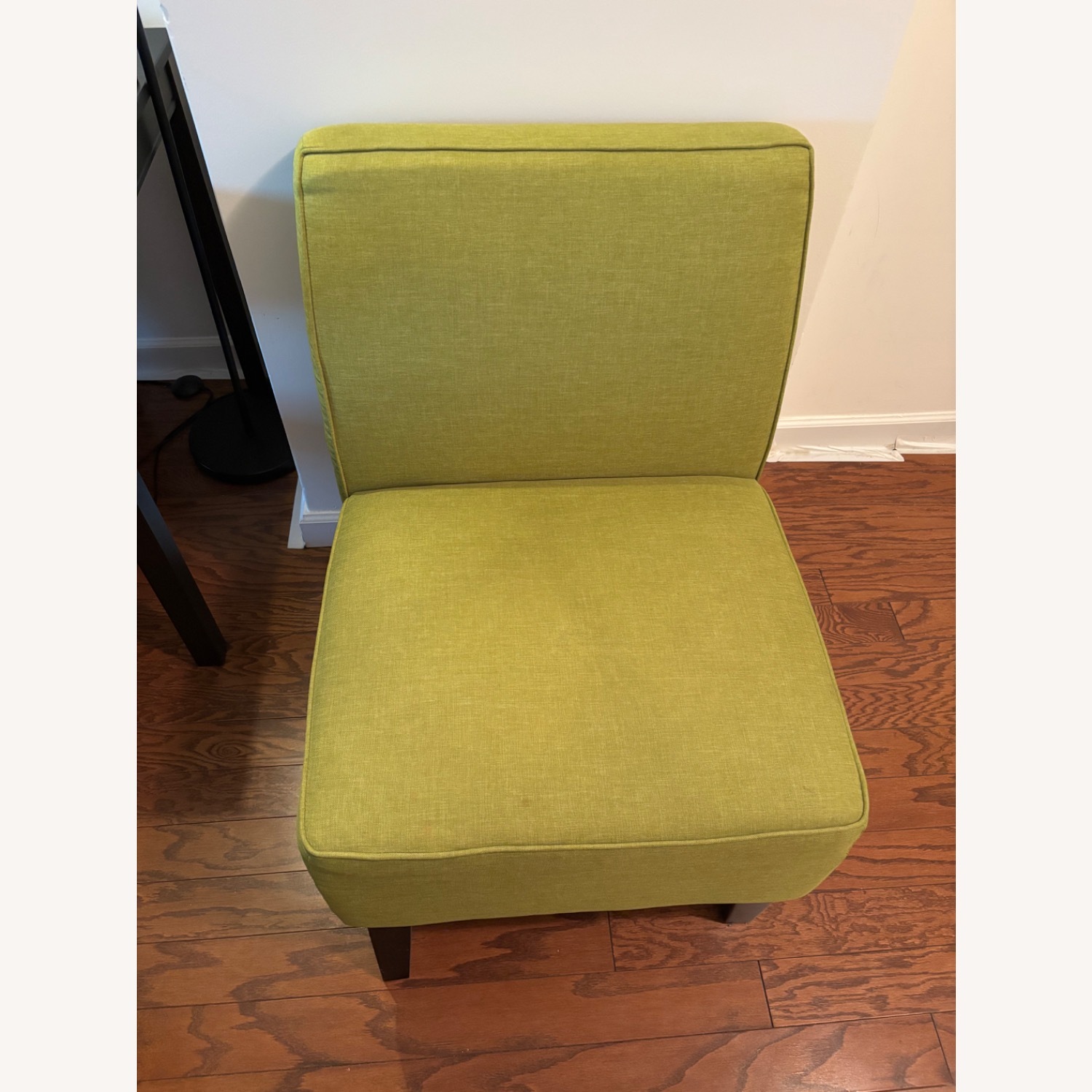Vibrant Green Fabric Accent Chair - image-5