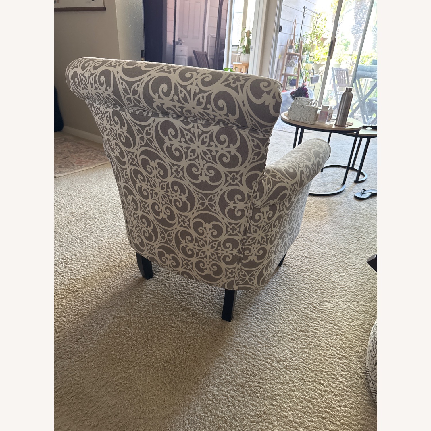 Wayfair Light Gray Fabric Accent Chair - image-3