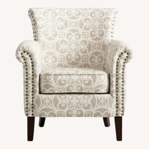 Used Wayfair Light Gray Fabric Accent Chair for sale on AptDeco