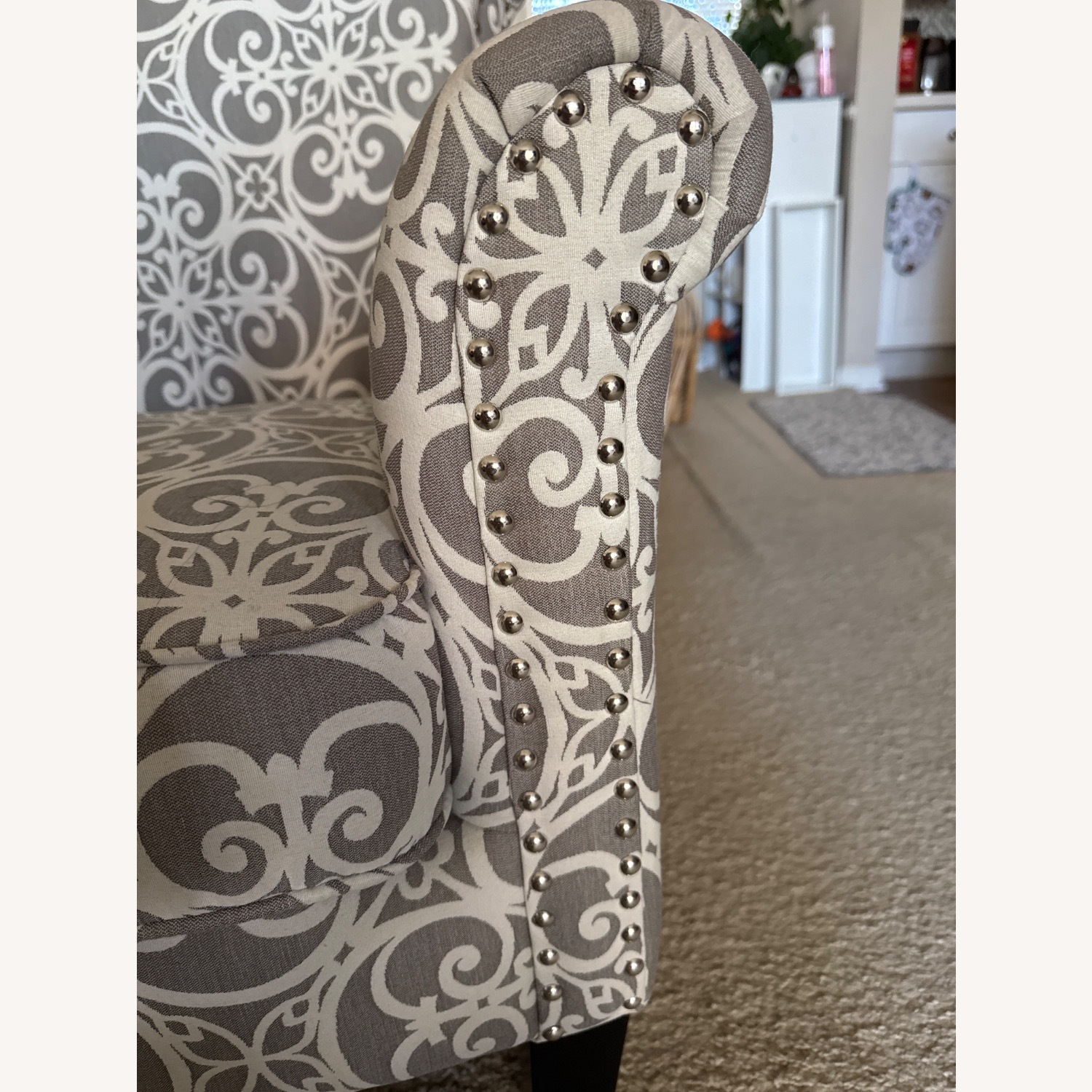 Wayfair Light Gray Fabric Accent Chair - image-6