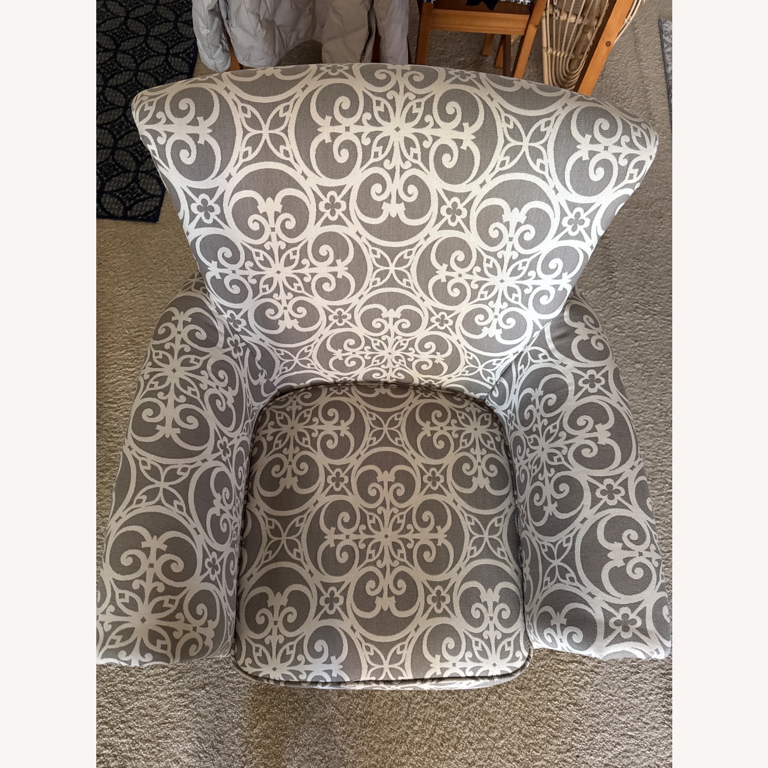 Wayfair Light Gray Fabric Accent Chair - image-5